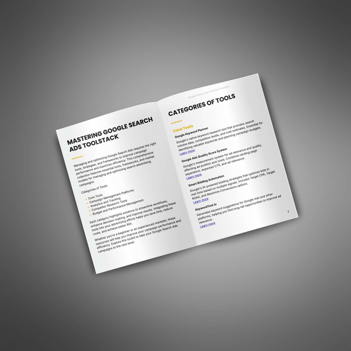 Google Search Ads Unlocked - Prompts and Toolstack